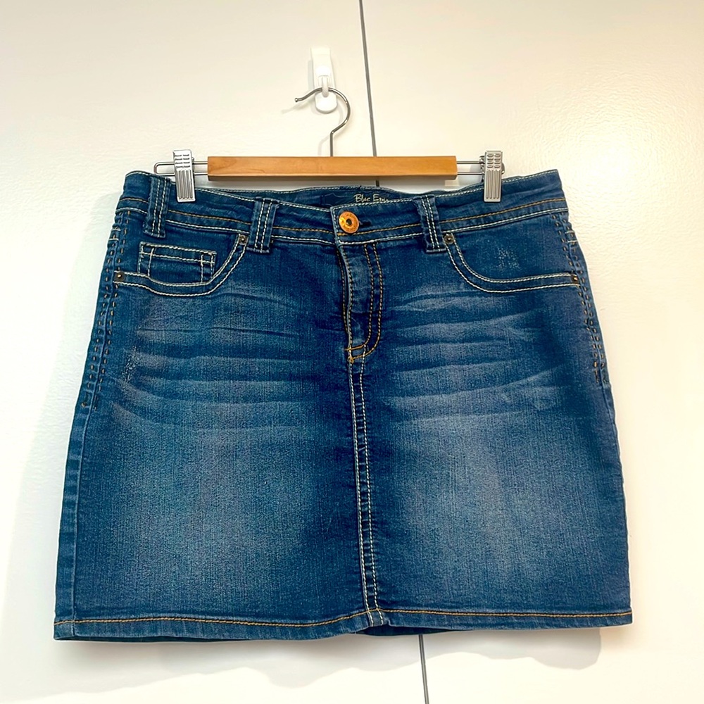 Blue Epic Denim Skirt